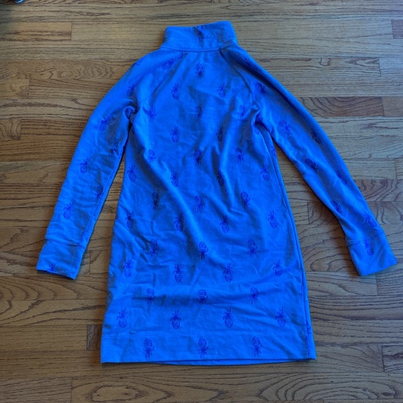 Lilly Pulitzer Bennet Blue Pineapple Burnout Dress Size XS - Picture 6 of 7